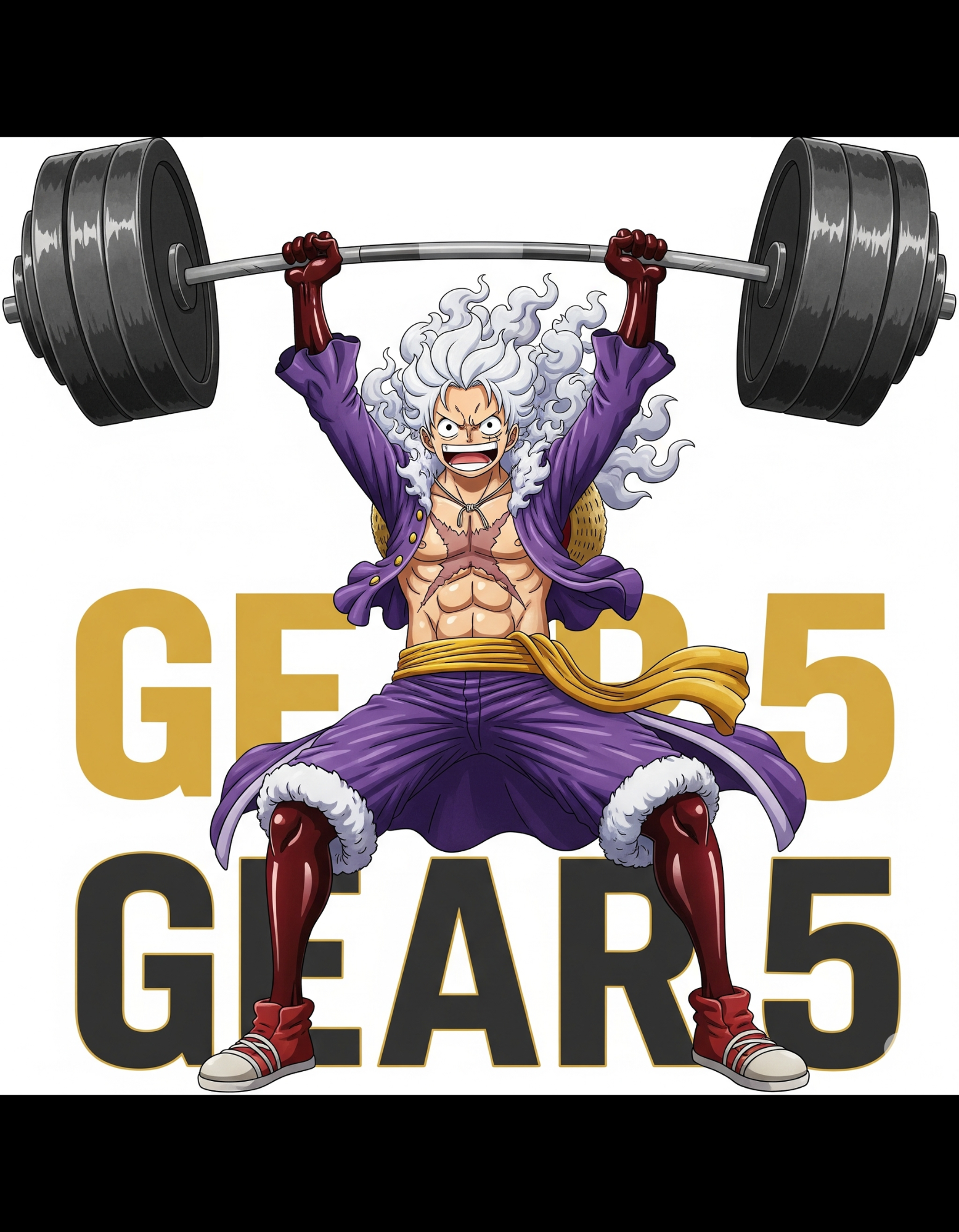 Gear 5 Power Mode Gymwear - Tshirt