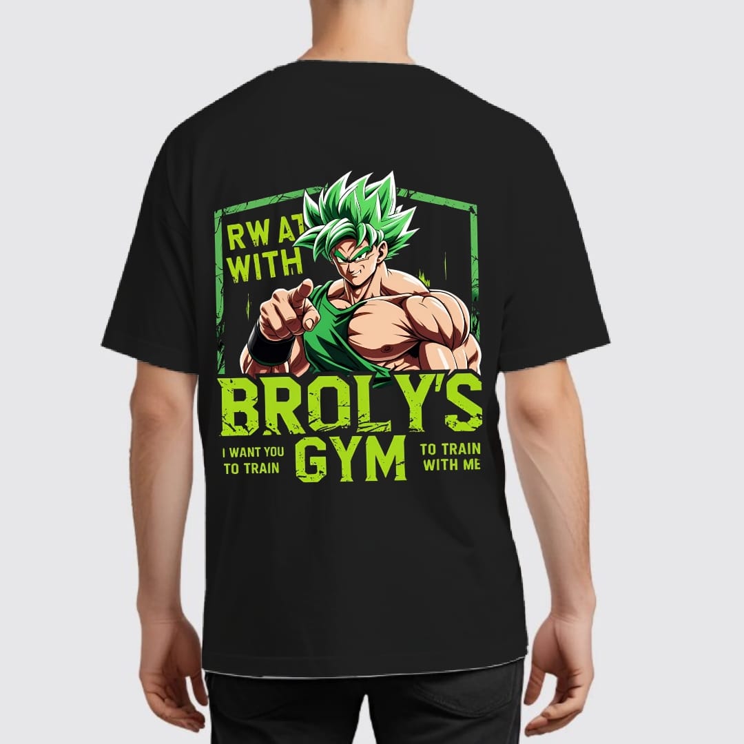 Broly's Gym: Train with Me" Power Tshirt