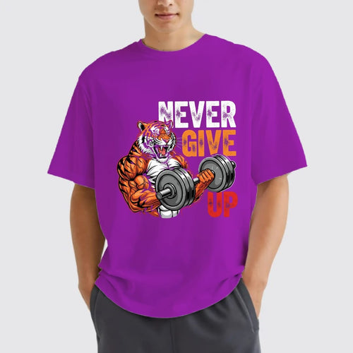 Alpha Mode Gymwear: Never Give Up - Tshirt
