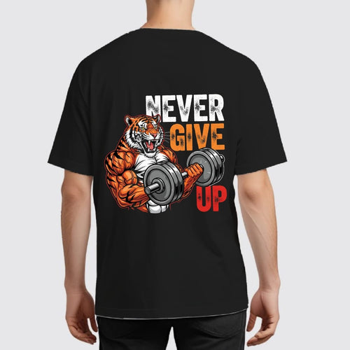 Alpha Mode Gymwear: Never Give Up - Tshirt
