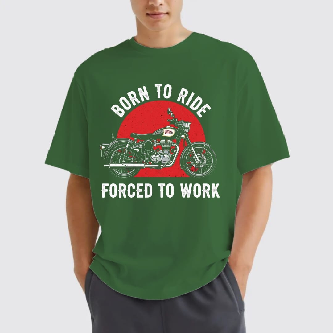 Rider's Creed Tshirt: Born to Ride, Forced to Work