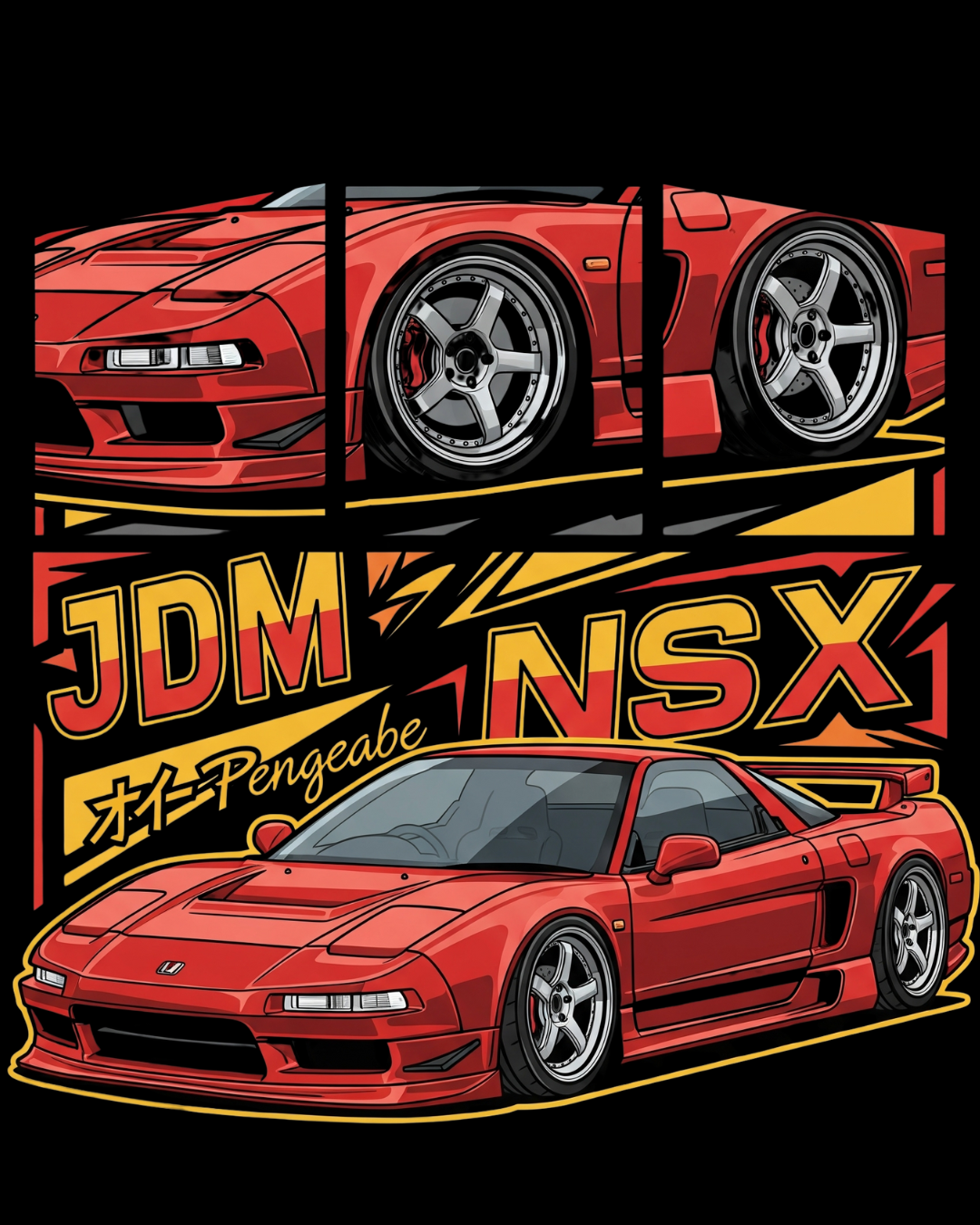 JDM NSX Legend Tshirt: Street & Track Icon