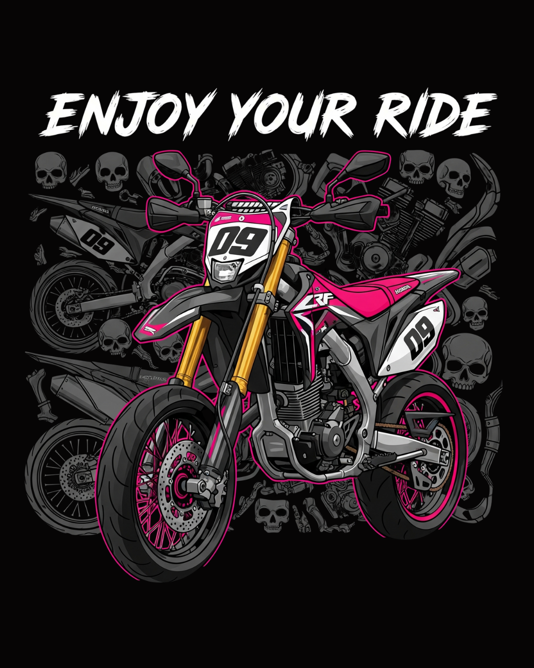 Adrenaline Ride Tshirt: Enjoy Your Ride